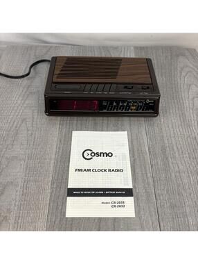 Cosmo FM/AM LED Digital Clock Radio CR2032